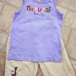 Gymboree Glamour Safari 2pc outfit size 9